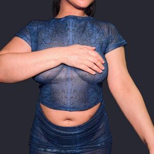 Unbranded Women's Blue and Navy Cover-ups